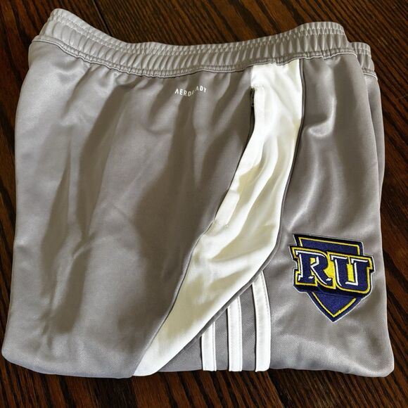 Adidas Tiro 24 Women's Large Regis RU Soccer Patch Zip Ankle Pants Gray Athletic - Picture 12 of 12